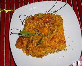 Arroz con salchichas